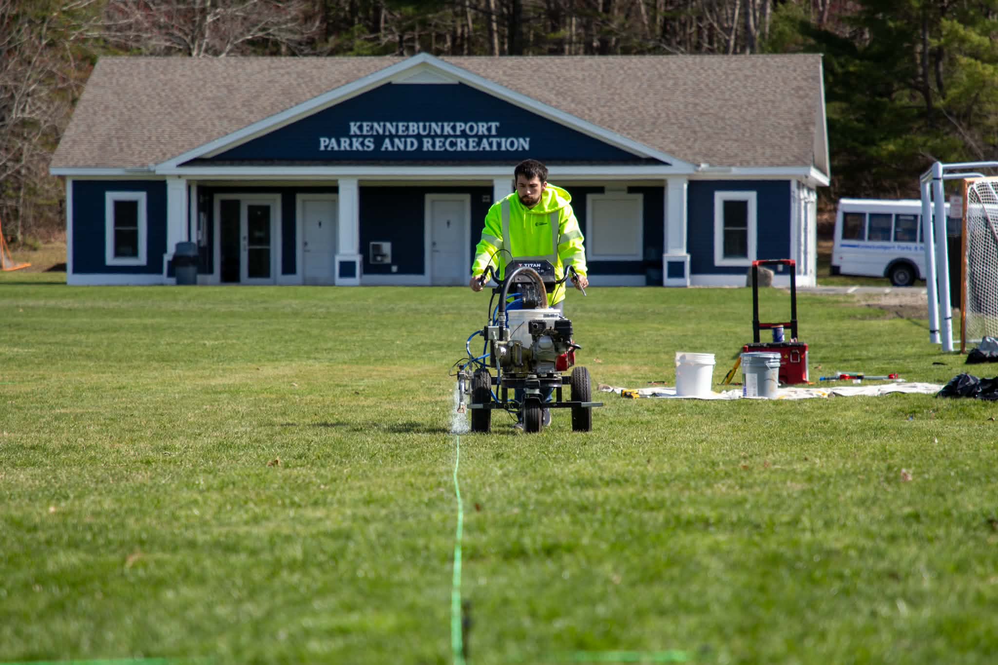 Field layout in progress